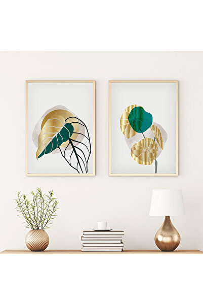 huhuli Set de pictură modernă cu cadru din lemn huhu67