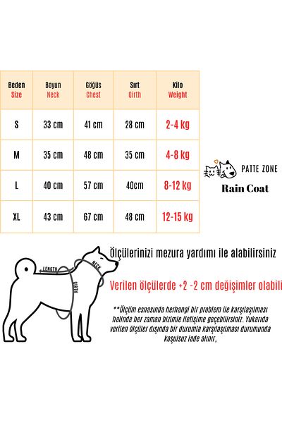 Patte Zone Lilac Rain - Cat Dog Raincoat