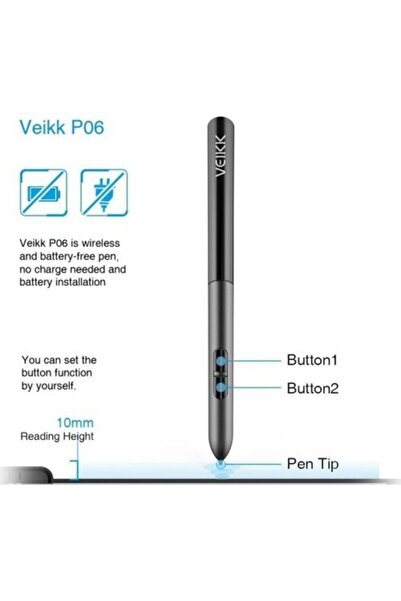 Veikk A30 10 X 6" Grafik Tablet