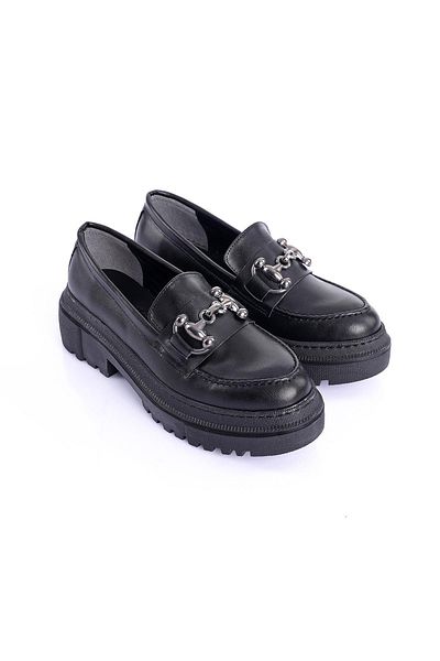 Getcho Pantofi de damă negri cu cataramă Lyova
