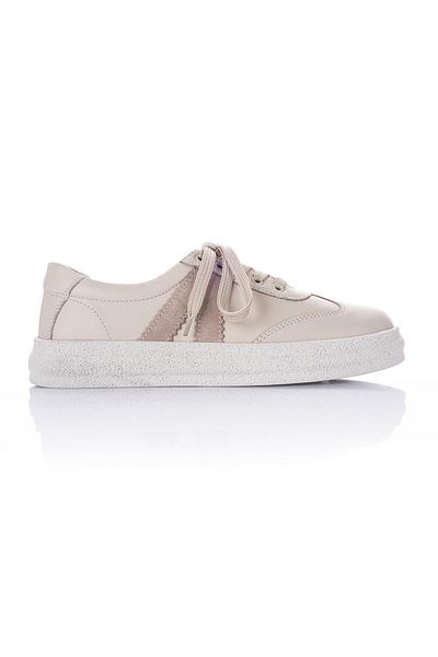 Getcho Pantofi casual de damă Ervis din piele naturală bej