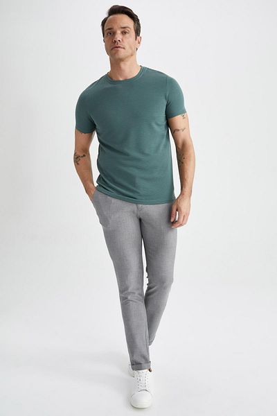 DeFacto Slim Fit Crew Neck T-shirt M6608az23sp
