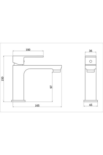 Boheme Fleko Levi Black Sink Faucet