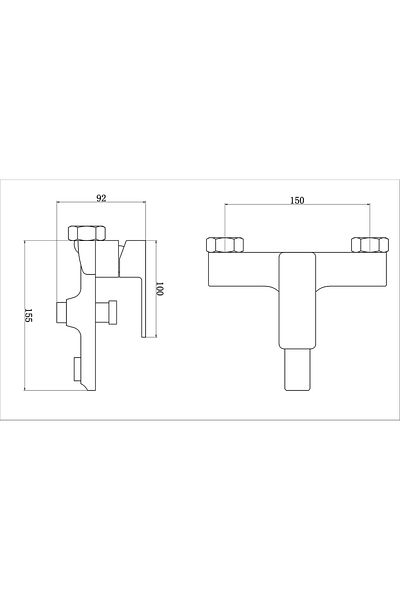 Boheme Fleko Levi Black Bathroom Faucet