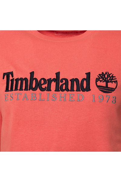 Timberland Embroidery Logo Tee Men's Red T-shirt Tb0a6se1eı41