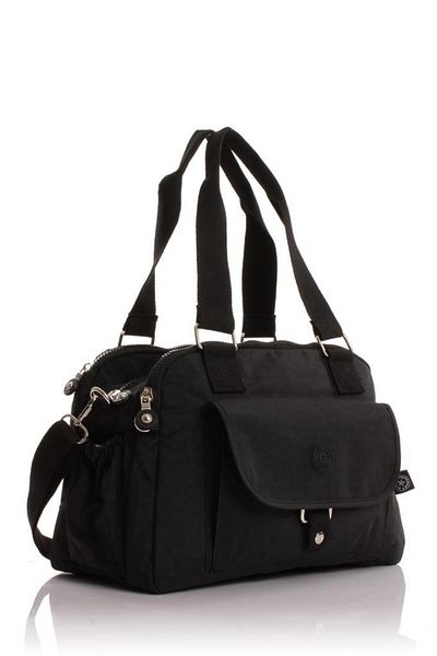 Getcho Vendi Women's Large Size Multi-Pocket Zippered Black Shoulder Bag Daily Waterproof Sports Model