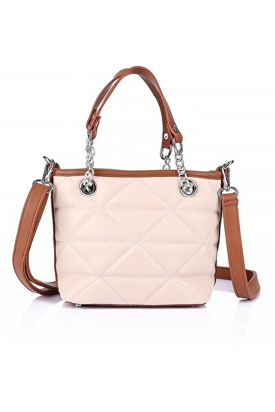 Getcho Violet Women's Cream Tan Handbag, Crossbody Bag with Multi-Eye Zipper Compartment, Adjustable Strap, Stylish Design