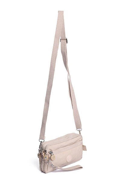 Getcho Moby Cream Multi-Eye Waterproof Women's Crossbody Bag Lightweight Fabric, Zippered, Casual Color Model