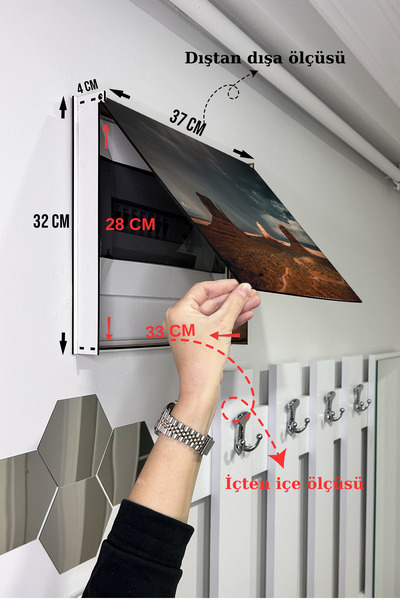 no77decor Sigorta Saklama Kutusu Aynı Zamanda Çöl Manzaralı Tablo