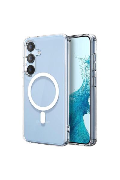 Microsonic Samsung Galaxy S24 Kılıf MagSafe Clear Soft Şeffaf