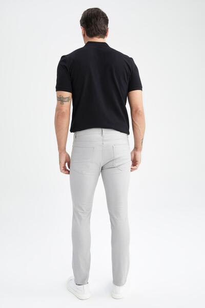 DeFacto Slim Fit Slim-Fit Slim-Fit Chino plátěné kalhoty T1055Az23Sp