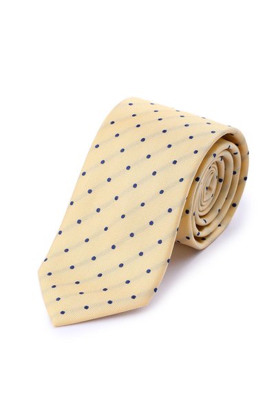 Hatemoğlu Beige Patterned Classic Micro Tie