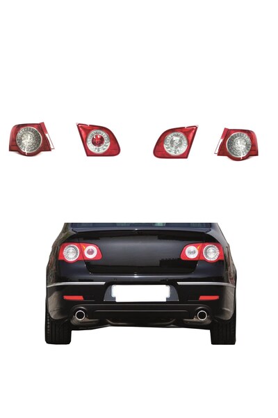 NS Nilser Auto Parts Vw Passat B6 Stop Lambası Takım 4 Adet Ledli Set 2006-2010