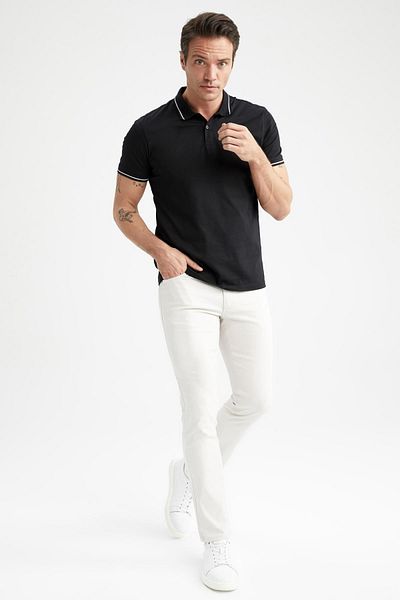 DeFacto Slim Fit Chino Canvas Trousers T1055az23sp