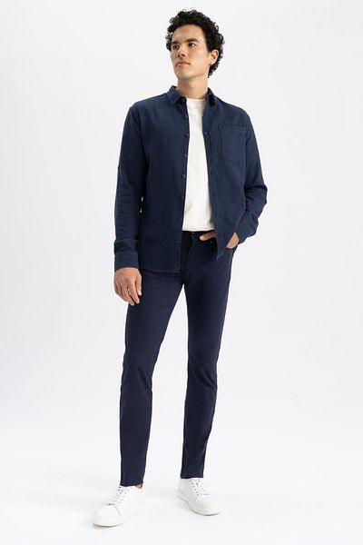 DeFacto Брюки-чинос з полотна Extra Slim Fit