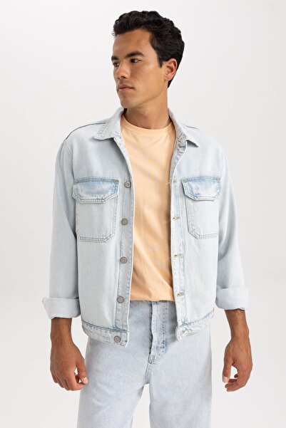DeFacto Relax Fit Jean Jacket Z2461az23sp