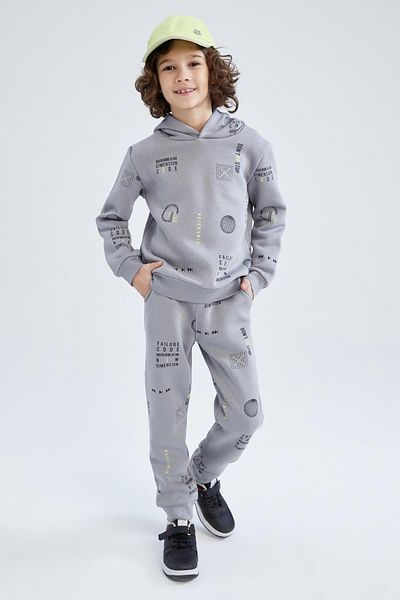 DeFacto Boy's Regular Fit Hooded Thick Sweatshirt V3307a623sp