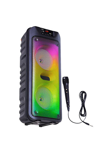 DigiMonster GTS-1703 Taşınabilir 6.5inç LED Subwoofer Kablosuz/Bluetooth Hopa...
