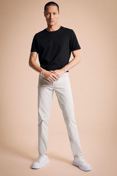 DeFacto Extra Slim Fit Skinny Leg Gabardine Chino Canvas Trousers R0298az23sp