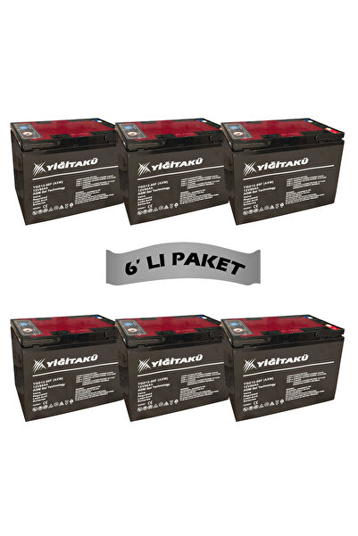 YİĞİT AKÜ YİĞİT 12V 80AH JEL ELEKTRİKLİ MOTOSİKLET AKÜSÜ 6'LI SET 2024 ÜRETİM