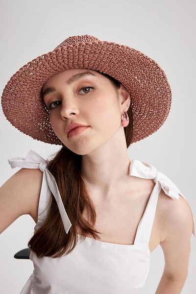 DeFacto Women's Flared Straw Hat Z2198az23sm