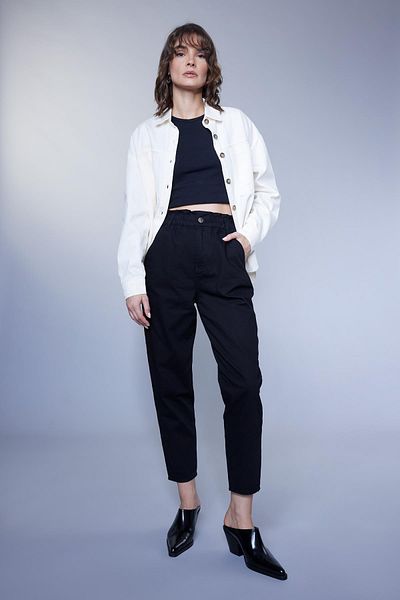 DeFacto Baggy Gabardine 100% Cotton Trousers S2790az23sm