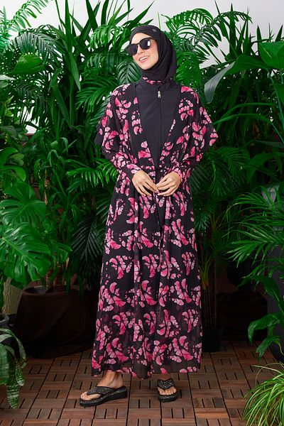 Moodbasic MOODBASIC FLOWER PATTERNED TULLE TESETURE PAREO 3527