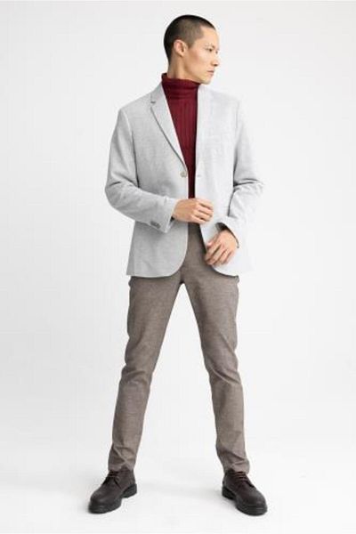 DeFacto Slim Fit Textured Blazer Jacket N0503az23sp