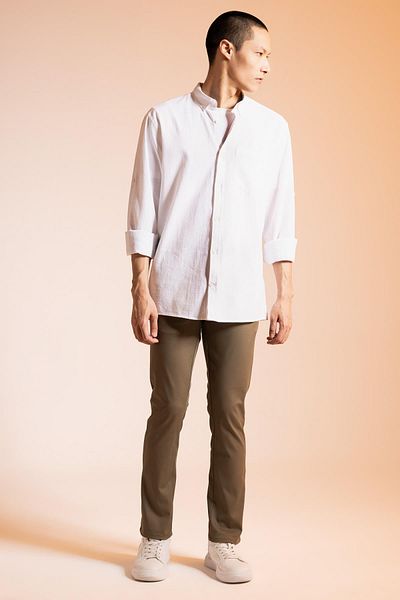 DeFacto Plátěné kalhoty Slim Fit Chino W3012az23sp