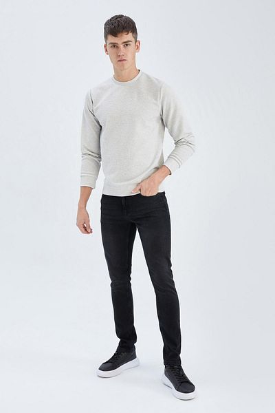 DeFacto Pedro Slim Fit Στενή Εφαρμογή Κανονική μέση με στενό πόδι Jean παντελόνι R8788az23sp