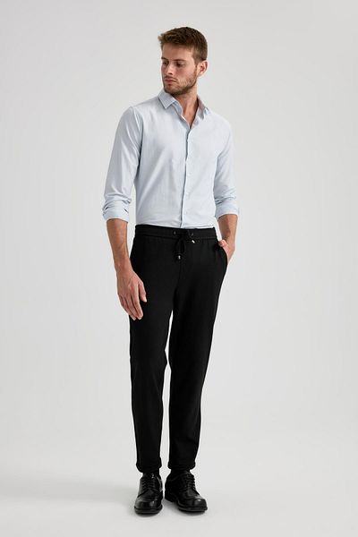 DeFacto Cămașă din bumbac cu mânecă lungă din popelin slim fit R4340az23sp