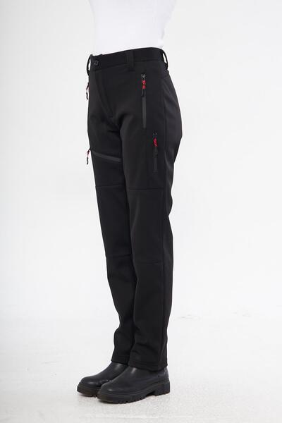 GHASSY CO. Kadın İçi Polarlı Tactical Outdoor Su Geçirmez Softshell Pantolon
