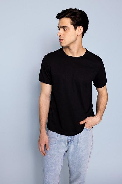 DeFacto Regular Fit Crew Neck Basic κοντομάνικο T-shirt Z6076az23sm