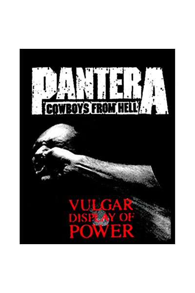 Z zepplin Pantera Vulgar Display Of Power Patch mare pe spate