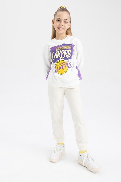 DeFacto Girl's Nba Los Angeles Lakers Regular Fit Crew Neck Sweatshirt Z4754a623sp