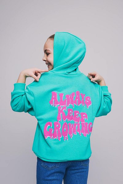 DeFacto Girl's Relax Fit Hooded Back Printed Sweatshirt Z5596a623sp
