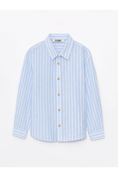 LC Waikiki LCW Kids Rahat Kalıp Çizgili Erkek Çocuk Gömlek