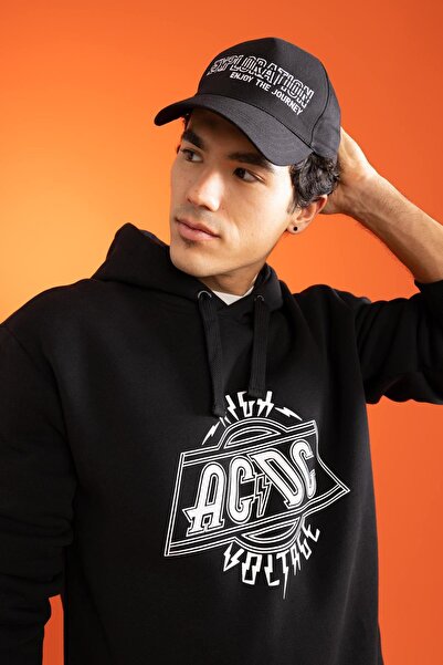 DeFacto Φούτερ Ac/dc Regular Fit Hooded X4639az23sp