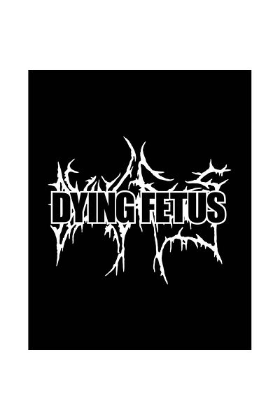 Z zepplin Dying Fetus Logo Patch mare pe spate
