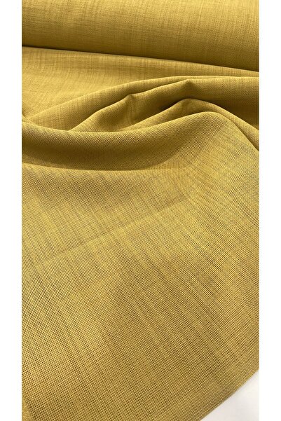 etuval Linen Etamin Punch Ve Pano Kumaşı HARDAL 100x160