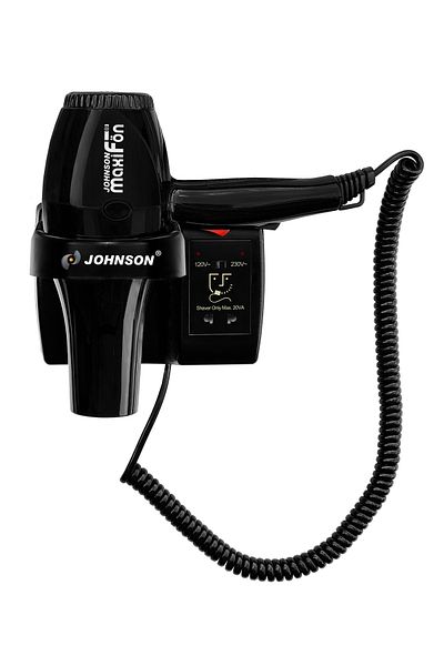 Johnson Maxiblow 110V - 220V Hotel Type Hair Dryer with Shaving Socket 1600W