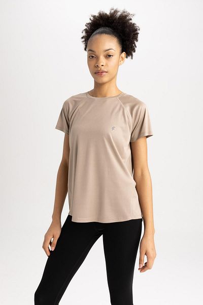 DeFacto Fit Comfort Fit Crew Neck Αθλητικό κοντομάνικο T-shirt Z6563az23sp