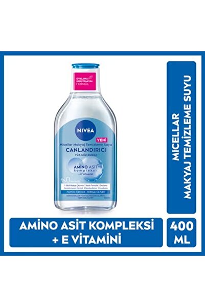 NIVEA Micellar Canlandırıcı Makyaj Temizleme Suyu Normal Ciltler 400 ml