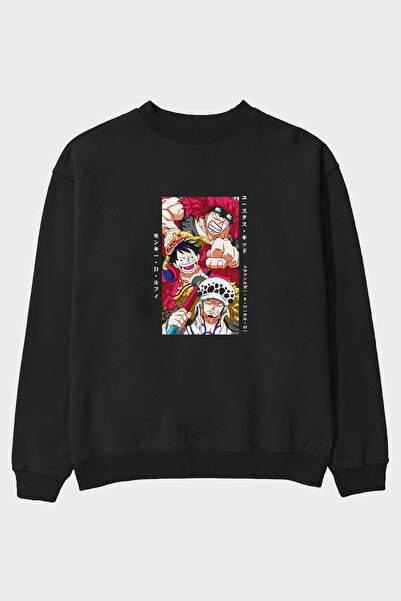 Ankhises SUPER NOVAS jednodijelni anime majica Štampano crna Oversize kroj mu...