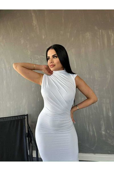 TAYT VEGAS Rochie albă Ful Lycra