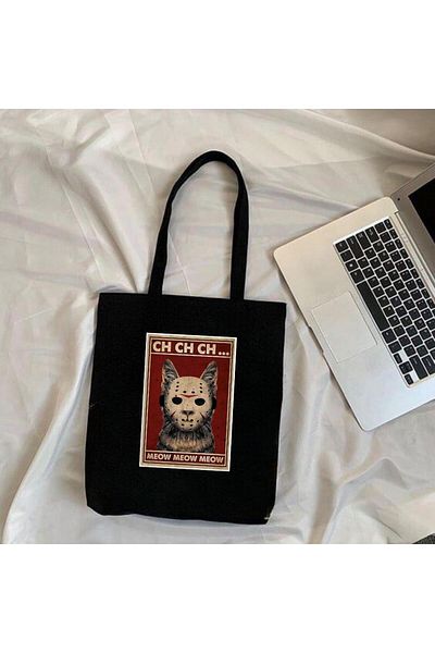 Gofeel Pofidi Tech Meow Black Cloth Bag