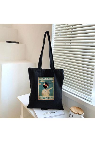Gofeel Pofidi Tech Black Cloth Bag - Lose Your Mind