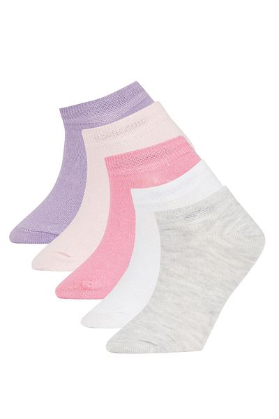 DeFacto Girl's 5-Piece Cotton Booties Socks Z7455a6ns