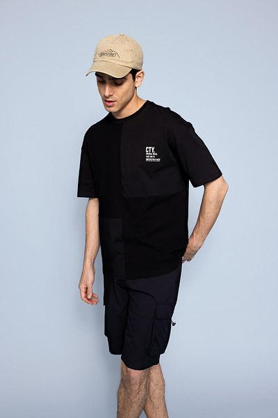DeFacto Comfort Fit Crew λαιμόκοψη κοντό μανίκι 100 βαμβακερό T-shirt Z4557az23sp