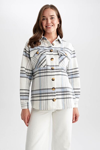 DeFacto Cămașă de maternitate cu model în carouri Z7181az22au